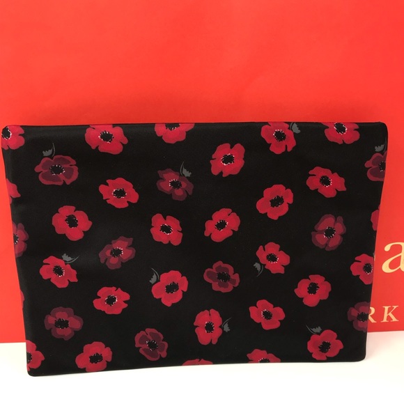 Kate spade large drewe Wilson Road Poppy pouch Nwt - Picture 5 of 8
